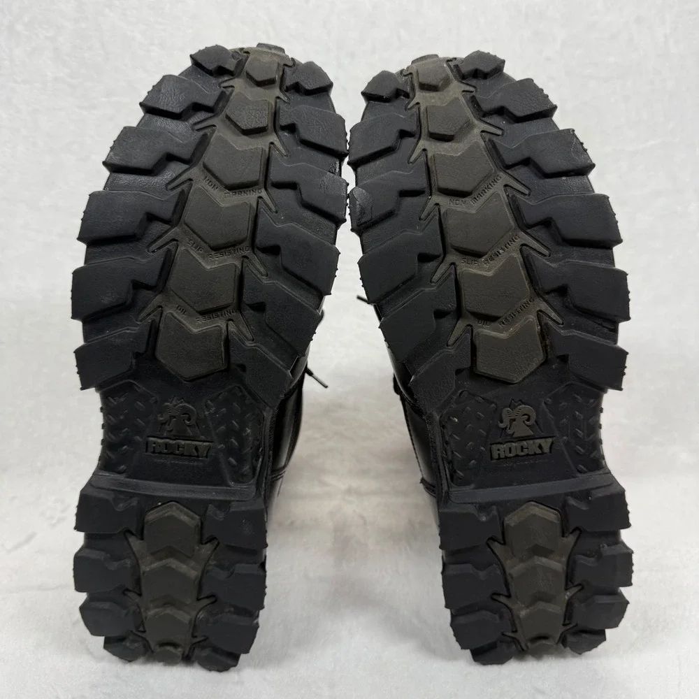Rocky Alpha Force‎ Waterproof Leather Tactical Work Boots Black Size 13M